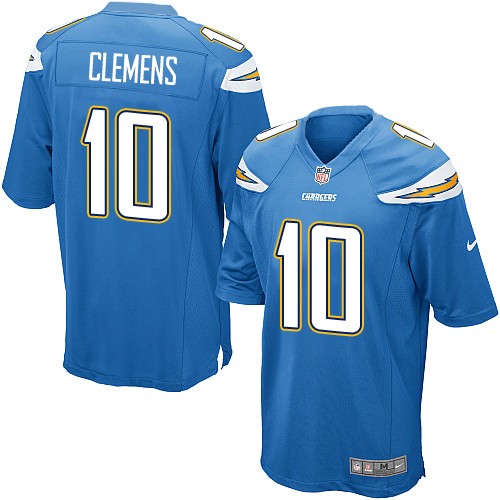 Men's Game Kellen Clemens Nike Jersey Electric Blue Alternate - #10 NFL Los Angeles Chargers